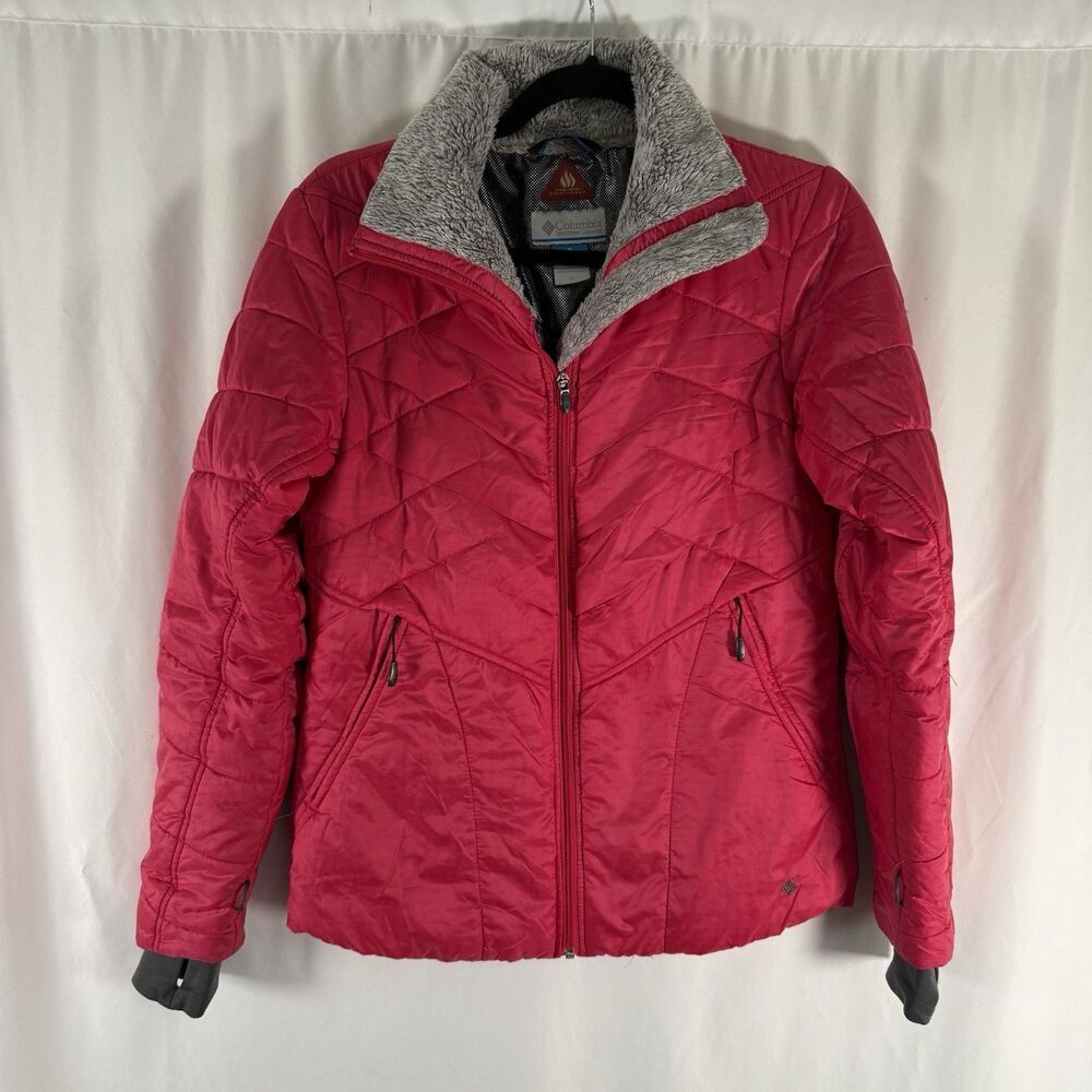 Columbia OMNI Heat Interchange Jacket Women's Medium Hot Pink Full Zip